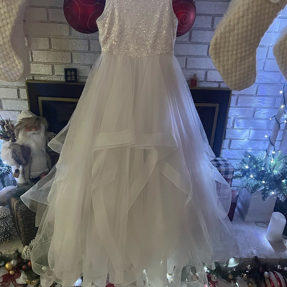 Camilla Sparkling White Kids Dress